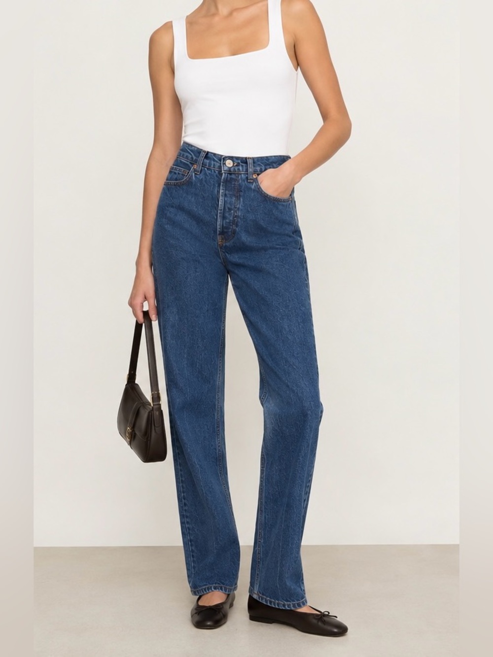 Reformation Cynthia High Rise
Straight Long Jeans Size 24